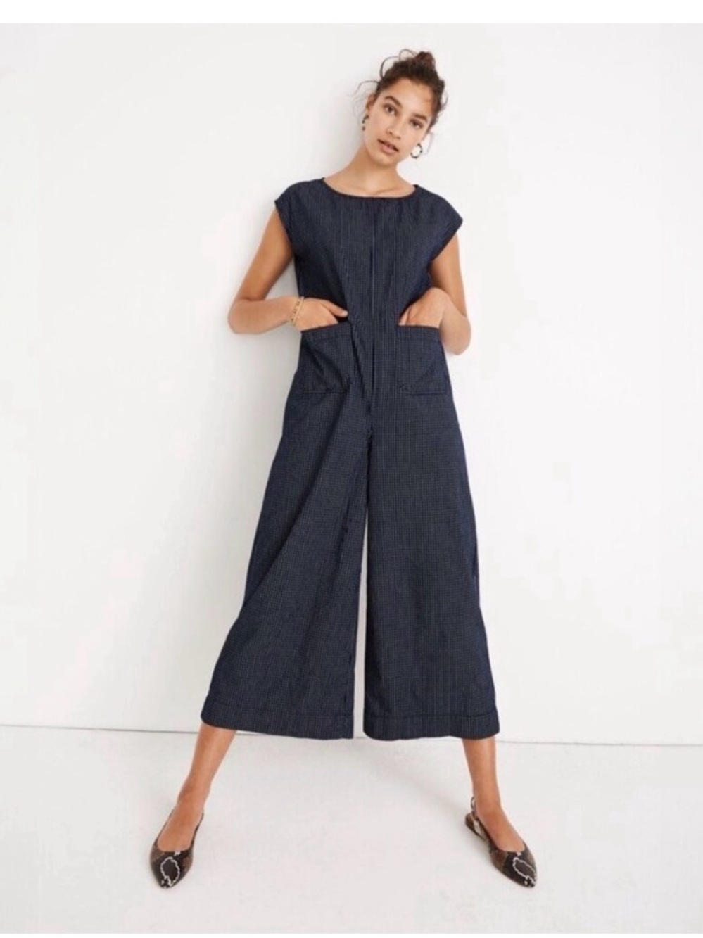 Madewell wide leg jump suit size medium